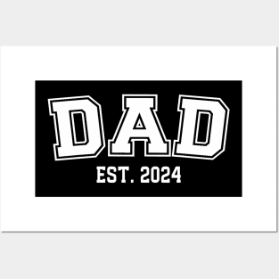 Dad Est. 2024 Promoted To Father Family 2024 Posters and Art